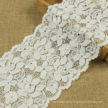 Factory stock elastic wide lace 14.5cm,spandex silk lace decorative lace